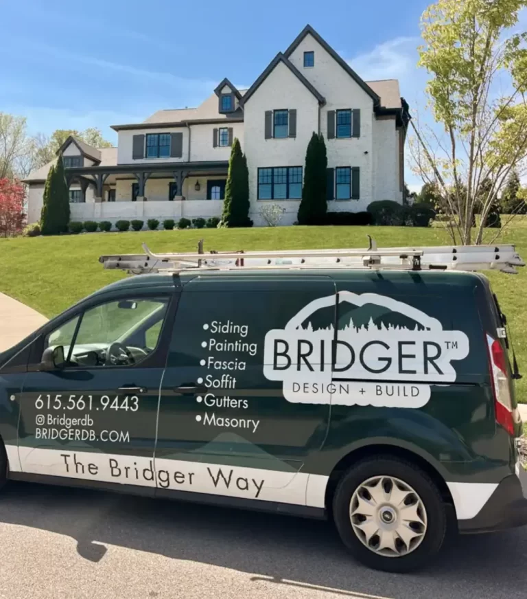 Bridger van with white house