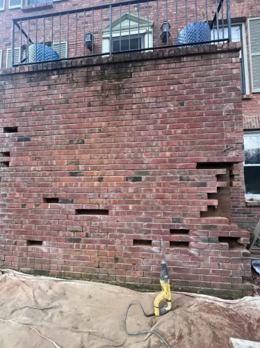 Bridger Design + Build - Masonry (During Restoration)